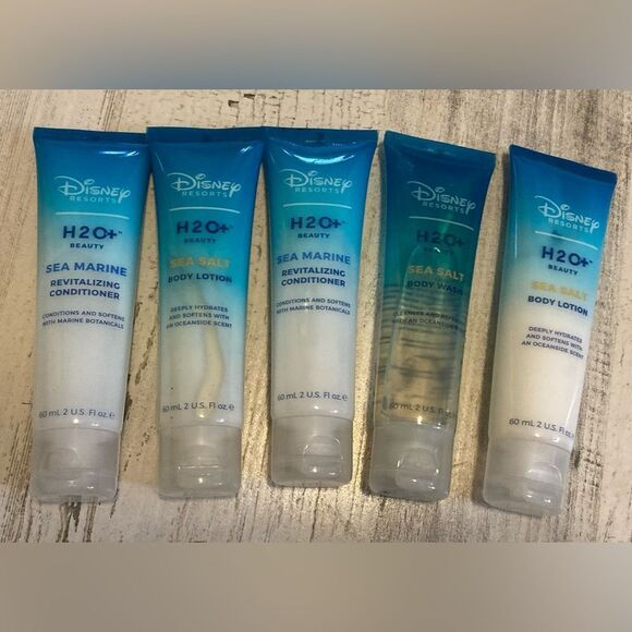 5 bottles of Disney Resorts H2O+ Sea Salt Body & sea marine Conditioners New - Picture 1 of 3